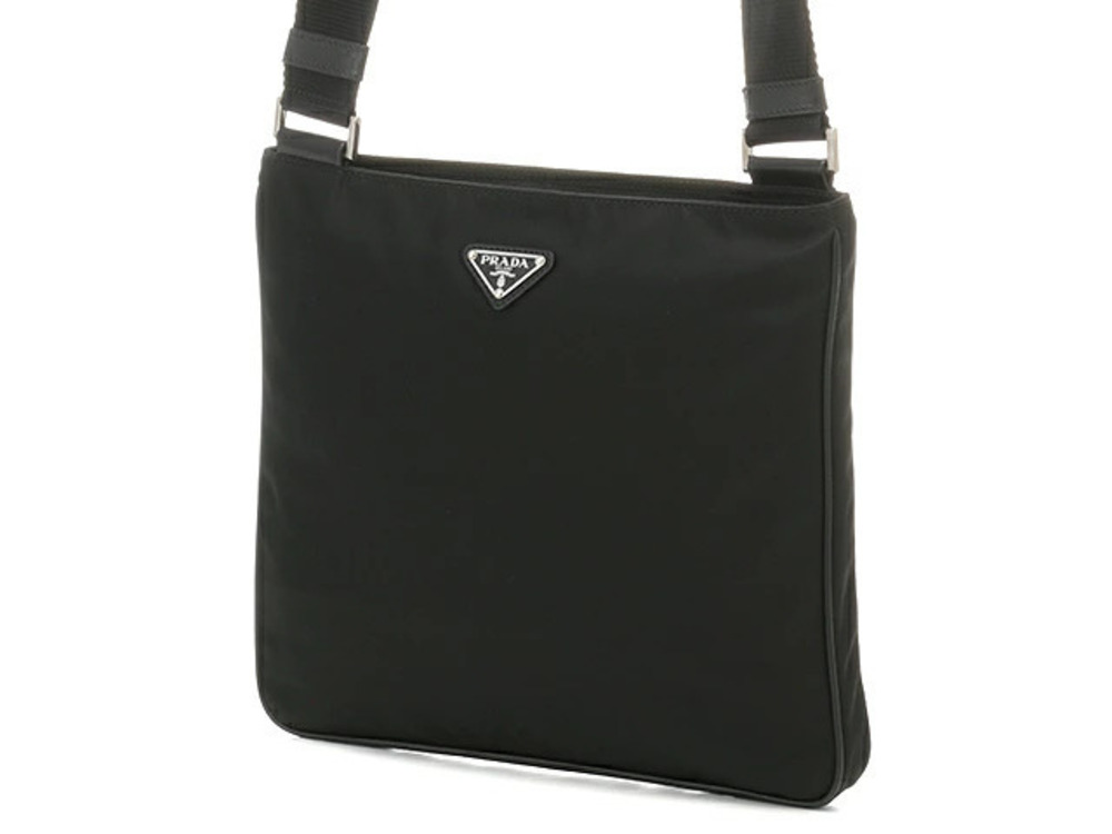 Prada Tessuto Hobo Bag Black